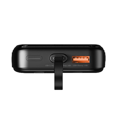 Внешний АКБ NRG Turbo V4c 10000 мА-ч, дисплей, черный, Deppa - рис 3.