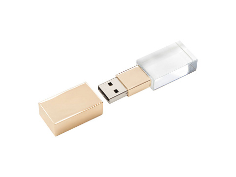 USB-флешка на 8 ГБ, золото - рис 3.