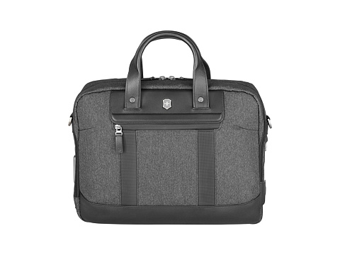 Портфель VICTORINOX Architecture Urban2 15" Briefcase 15'', серый, полиэстер/кожа, 42x13x31 см, 16 л - рис 3.