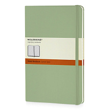 Записная книжка Moleskine Classic (в линейку) в твердой обложке, Large (13х21см), фисташковый