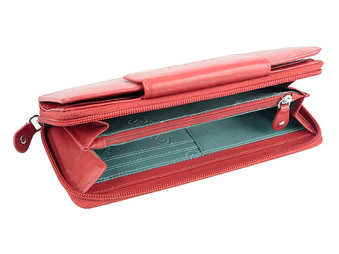 Кошелёк BUGATTI ЗЕНИТ | VERTICE, красный, натуральная воловья кожа, 19,5х3,5х11 см - рис 4.