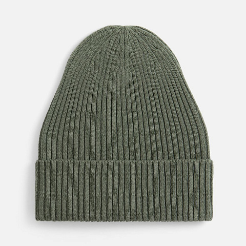 Шапка Catch Match без помпона, зеленая (полынь) - рис 2.