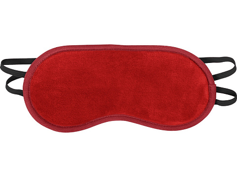 Маска для глаз Dream из полиэстер спандекс плюш, красный - рис 2.
