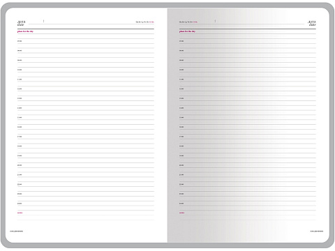 Ежедневник недатированный А4 Sidney Nebraska, синий (серебряный обрез) - рис 5.