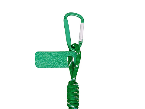Брелок-веревочка на карабине Trinket, зеленый - рис 3.
