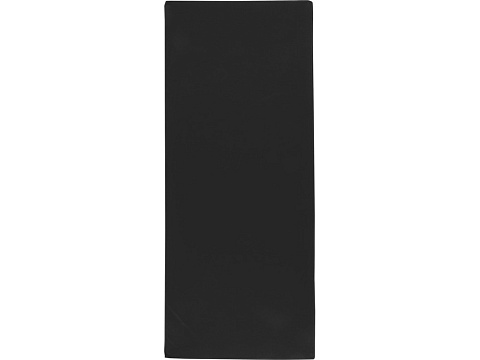 Lucas спортивное полотенце из переработанного полиэстера 30х80 см - сплошной черный - рис 2.