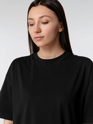 Футболка оверсайз женская Boxy Women, темно-серая (графит) - рис 7.
