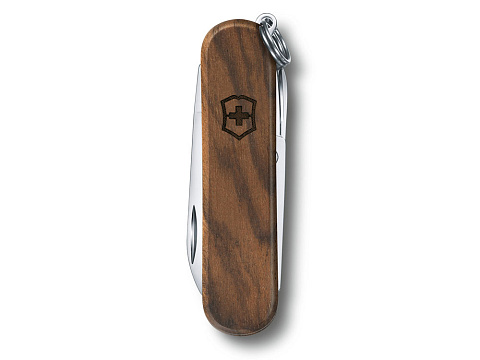 Нож-брелок VICTORINOX Classic SD, 58 мм, 5 функций, деревянная рукоять - рис 3.