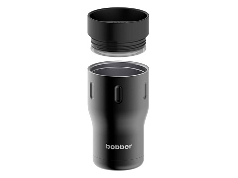 Термос питьевой, вакуумный, бытовой, тм bobber. Объем 0,35 литра. Артикул Tumbler-350 Black Coffee - рис 3.