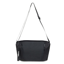 Сумка через плечо TORBER НОВА, черный, нейлон/полиэстер, 33 х 6 х 20 см