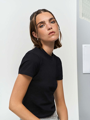 Футболка женская Lilia, черная - рис 6.