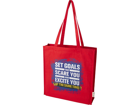 Florida эко-сумка с ластовицей плотностью 270 г/м² - Красный - рис 6.