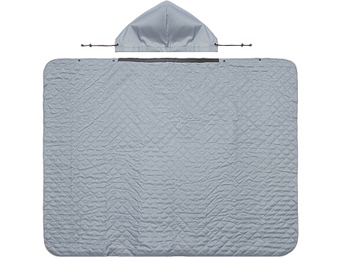 Пончо Cappy с капюшоном на липучке в мешке, серый - рис 9.