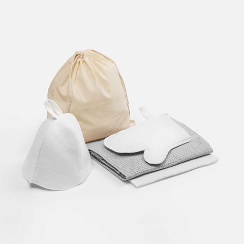 Банный набор Heat Therapy ver.2, женский, светло-серый - рис 2.