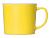 Матовая кружка Nancy 360 мл цветная снаружи, белая внутри, желтый - миниатюра - рис 2.