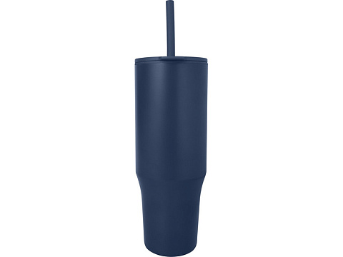 Brady термостакан с силиконовой трубочкой, объемом 900 мл, сертифицированный согласно RCS - Темно - синий - рис 2.