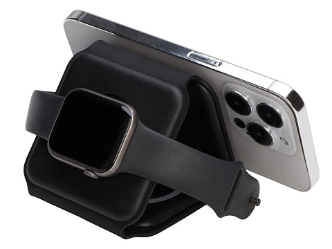 Беспроводное зарядное устройство 3-в-1 Road, 15 Вт, черный - рис 8.