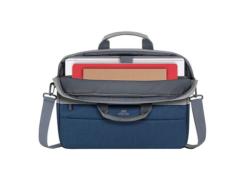 RIVACASE 7532 grey/dark blue сумка для ноутбука 15.6'' - рис 10.