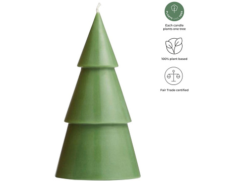 Orginal Home рождественская елочная свеча матча - L - Зеленый яркий - рис 2.