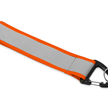 Светоотражающий брелок Reflector, серебристый/неоновый оранжевый