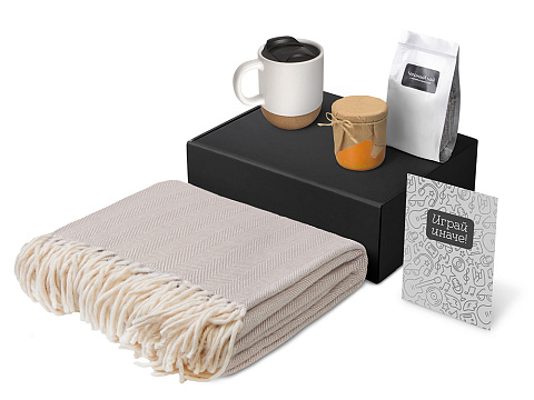 Подарочный набор Re:y. Nest с пледом, кружкой и вареньем - рис 2.