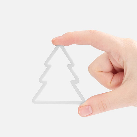 Подвеска «Елочка», 3D-печать, белая - рис 3.