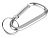 Брелок-карабин из переработанного алюминия Alumina, серебристый - миниатюра