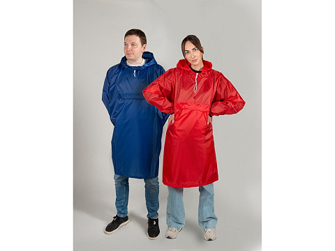 Дождевик - пончо Galaxy со светоотражающими элементами, серый - рис 10.