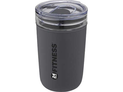 Bello, стеклянная кружка объемом 420 мл с внешней стенкой из переработанного пластика, серый - рис 6.