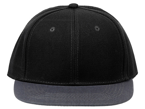 Бейсболка с прямым козырьком Los Angeles 2.0, черный/серый меланж - рис 6.
