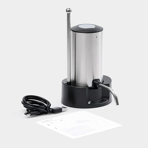 Электрический аэратор-дозатор для вина Tuoretta, серебристый - рис 10.