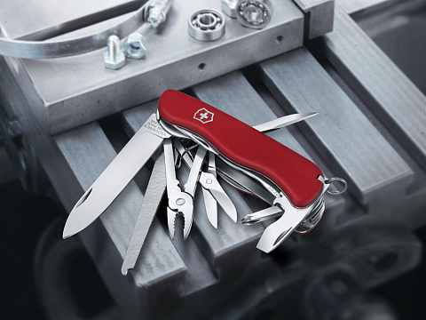 Нож перочинный VICTORINOX WorkChamp, 111 мм, 21 функция, с фиксатором лезвия, красный - рис 2.