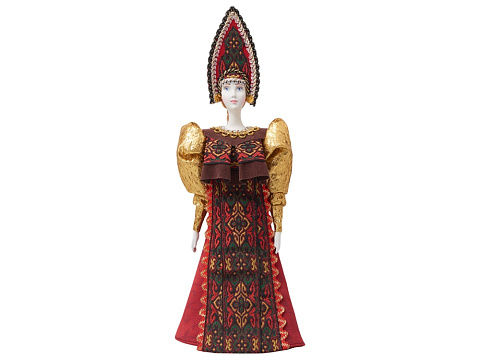 Подарочный набор: кукла фарфоровая, чай Малина с мятой, красный - рис 12.