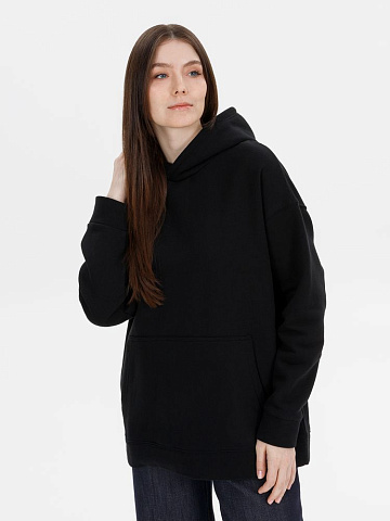 Худи оверсайз унисекс Snuggie, черное - рис 9.