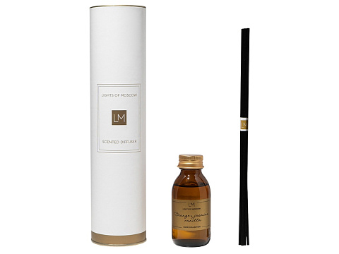 Ароматический диффузор с палочками, апельсин и жасмин, ваниль, 100 мл - рис 2.