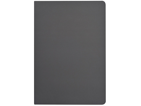 Бизнес-тетрадь А5 Pragmatic Contrast, 40 листов в клетку, серый с черным срезом - рис 3.