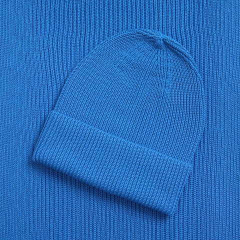 Шарф Nobilis Mono, ярко-синий - рис 5.