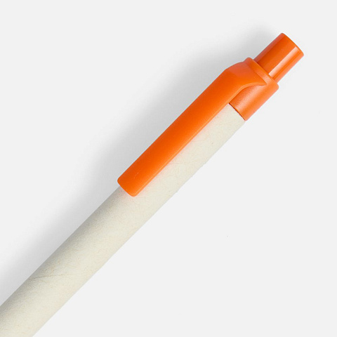 Ручка шариковая MilkMake, оранжевая - рис 4.