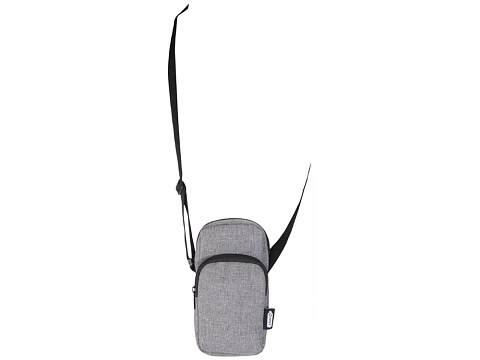 Сумка для телефона Ross из переработанного материала, серый яркий - рис 5.