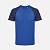Футболка спортивная унисекс Vortex, темно-синяя с ярко-синим - миниатюра