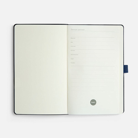 Ежедневник Lungo, недатированный, темно-синий - рис 8.