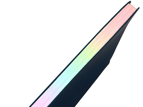 Блокнот А5 в гибкой обложке Fellini с голографическим срезом, темно-синий - рис 8.