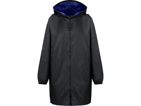 Дождевик Bi-color унисекс, синий классический/черный - рис 2.