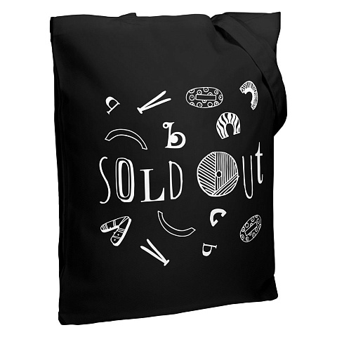 Холщовая сумка Sold Out, черная - рис 2.