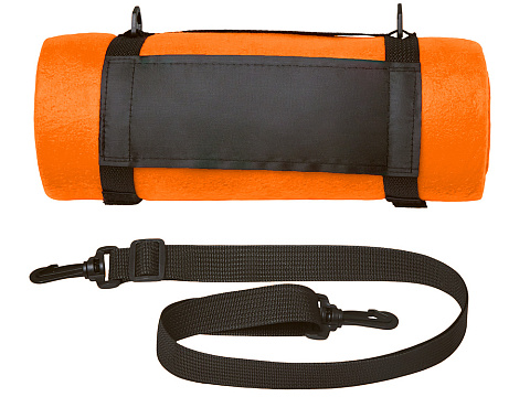 Плед Нежность с плечевым ремнем, оранжевый - рис 5.