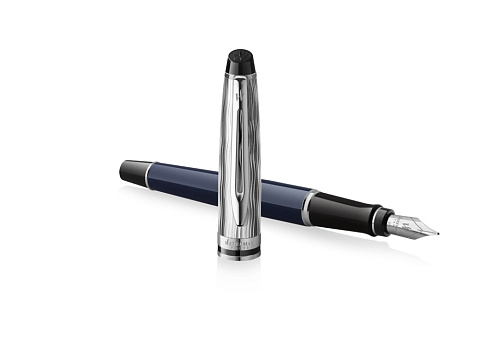 Перьевая ручка Waterman Expert22 SE deluxe Blue CT, перо: F, цвет: Blue, в подарочной упаковке - рис 4.