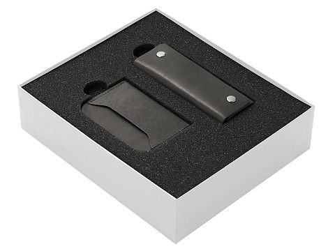 Подарочный набор Long River: картхолдер, ключница (без лого Long River), белая коробка - рис 2.