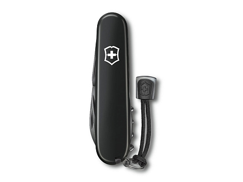 Нож перочинный VICTORINOX Spartan Onyx Black, 91 мм, 12 функций, чёрный, со шнурком в комплекте - рис 4.