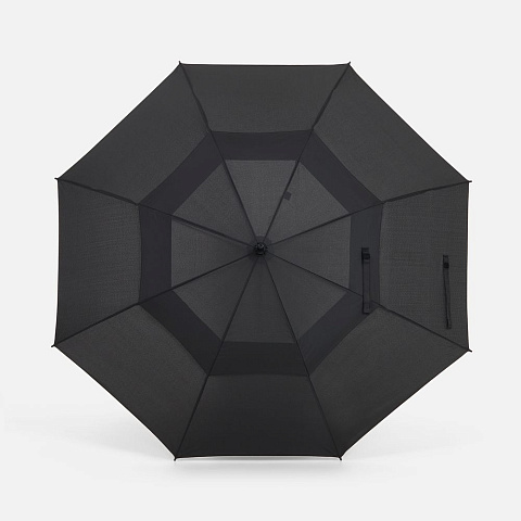 Зонт-трость Dome Double, черный - рис 3.