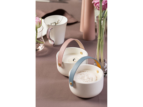 Свеча Valerie Concept с крышкой CNDL 5 PINK, белый/розовый - рис 8.